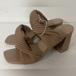 A New Day Women's Size 8 Brown Jessa Mule Heels Target NEW